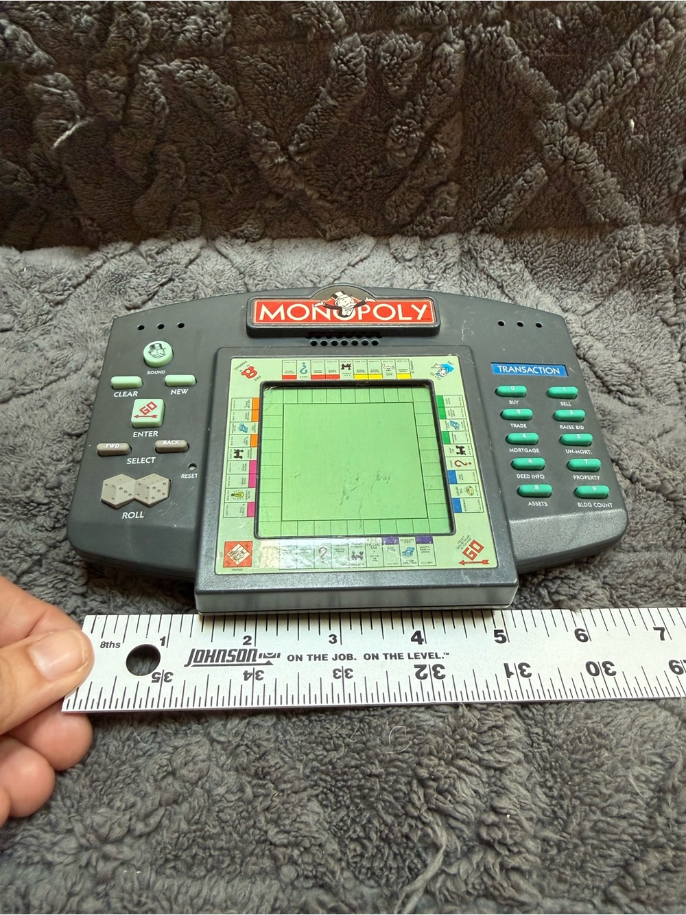 Vintage 1997 Monopoly Electronic Handheld Game - Hasbro - TESTED & Clean